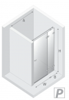 NEW TRENDY Drzwi wnękowe 130x200 Avexa Gunmetal Brushed EXK-3254/EXK-3255