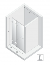 NEW TRENDY Drzwi wnękowe Eventa Gold Shine 100x200, drzwi pojedyncze EXK-4675/EXK-4676