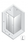 NEW TRENDY Kabina prysznicowa Avexa 90x80x200, pojedyncze drzwi szkło 6mm z powłoką ACTIVE SHIELD EXK-1469/EXK-1470