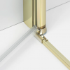NEW TRENDY Drzwi wnękowe New Soleo Light Gold, pojedyncze, składane 70x195 lewe D-0460A