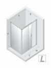 NEW TRENDY Kabina prysznicowa PRIME GUNMETAL BRUSHED 1D prostokątna L 110x90x200 szkło czyste 6mm Active Shield 2.0 K-4802