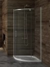 NEW TRENDY Kabina prysznicowa półokrągła NEW KOMFORT 90x90x195 szkło czyste 6mm K-0436