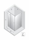 NEW TRENDY Kabina prysznicowa Avexa White 100x90, pojedyncze drzwi EXK-2715/EXK-2745