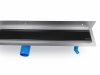 OKEDA Przyścienny odpływ liniowy OKEDA® PRIME LINE™ - BLACK GLASS - CZARNE SZKŁO 100cm 21100.06
