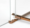 NEW TRENDY Kabina prysznicowa 90x100x200 Avexa Copper Brushed, podwójne drzwi EXK-3672