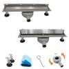 AQUALINE Odpływ przyścienny 2w1 z obrotowym syfonem 360° 90cm LSR04900