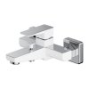 OMNIRES Bateria wannowa PARMA chrom/biały PM7430CRB