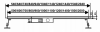 AQUALine - Odpływ liniowy 2w1 NEMO POSADZKOWY do wklejenia płytki lub gładka maskownica niski montaż 52mm ROZMIARY 50-120cm!! L04