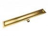 AQUALine - Odpływ liniowy posadzkowy złoty/gold 2w1 pod płytkę Rozmiary 60cm-90cm L04GL