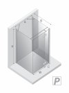 NEW TRENDY Kabina prysznicowa Reflexa, przyścienna 80x90x200 Prawa EXK-5192