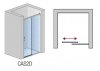 SANSWISS - Drzwi Prysznicowe CADURA CAS2 rozsuwane dwuczęściowe Rozmiary 100-180 profil GOLD/ZŁOTY 