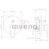 INVENA - Bateria podtynkowa z okrągłą rozetą 2-funkcyjna VERSO  BP-82-P01-A