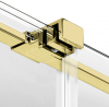 NEW TRENDY Kabina prysznicowa walk in 120x200 Smart Light Gold, przesuwna, wspornik skośny, reling EXK-6731-WU