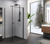 NEW TRENDY Kabina prysznicowa SUPERIA BLACK drzwi uchylne 90x80x195 K-0801