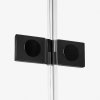 NEW TRENDY Drzwi wnękowe prysznicowe REFLEXA BLACK 110x200 EXK-1326 POLSKA PRODUKCJA