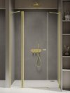 NEW TRENDY Drzwi wnękowe NEW SOLEO LIGHT GOLD PLUS 1D U 130x195 czyste 6mm Active Shield 2.0 D-0959A