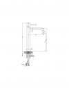 LAVITA Bateria umywalkowa wysoka Orion Brushed Copper