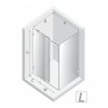 NEW TRENDY Kabina prysznicowa SOFTI BLACK X 1D prostokątna L 110x90x200 szkło czyste 8mm Active Shield 2.0 EXK-5387