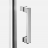NEW TRENDY Kabina NESTA chrom 2D prostokątna  90x90x200 czyste 6mm Active Shield 2.0 K-3662