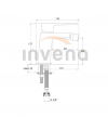 INVENA Bateria bidetowa PAROS chrom z korkiem klik-klak BB-09-001-A