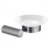 CERSANIT - Mydelniczka ścienna czarna gun metal  S951-896