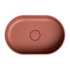 OMNIRES Komplet wanna 160cm z umywalką 55x36 kompozyt OVO M+ terracotta (TE)
