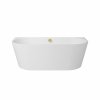 BESCO Wanna wolnostojaca Vica New 150x80 z syfonem chrom z napełnieniem przez przelew #WAS-150VNN