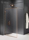 NEW TRENDY Kabina prysznicowa ścianka walk-in AVEXA COPPER BRUSHED 80cm  EXK-3797