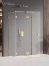 NEW TRENDY Kabina przyścienna AVEXA GOLD SHINE 90x70x200 EXK-2130/EXK-2100 POLSKA PRODUKCJA