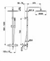 ARMATURA KRAKÓW KFA Zestaw prysznicowy deszczownia z baterią termostatyczną MOZA PREMIUM ROSE GOLD 5736-920-34