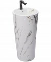 REA - Umywalka Ceramiczna Wolnostojąca BLANKA Marble Marmur Matt