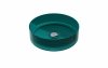 BESCO Umywalka nablatowa Enya Ocean Breeze + maskownica czarny matt #UME-36-OBB