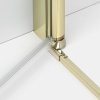 NEW TRENDY Drzwi wnękowe NEW SOLEO LIGHT GOLD PLUS 1D U 150x195 czyste 6mm Active Shield 2.0  wsp. prostopadły D-0987A-WP