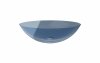 BESCO Umywalka 50x35 Anya Ocean Breeze + maskownica czarny matt #UMA-50-OBB