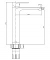 CERSANIT - Bateria umywalkowa sztorcowa wysoka CREA nikiel  S951-335