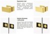 NEW TRENDY Kabina przyścienna AVEXA GOLD SHINE 90x120x200 EXK-2135/EXK-2105 POLSKA PRODUKCJA