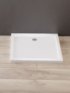NEW TRENDY Brodzik prysznicowy CANTARE kwadratowy 90x90x6 gł. 3,5cm - 90 (obudowa zintegrowana, podstawa posadzka) B-0137