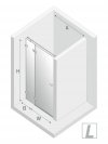 NEW TRENDY Drzwi prysznicowe wnękowe AVEXA WHITE 110x200 EXK-2693/2694