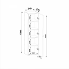 MEGSTYL Słupek AQUA-03 1-drzwiowy 130cm Kaszmir  AQUA-0000-0005912