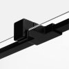 NEW TREDNY Drzwi wnękowe REFLEXA BLACK 1D P 120x200 szkło czyste 6mm Active Shield 2.0 EXK-4907