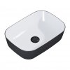 ELITA UMYWALKA RENI BICOLOR 46x33 BLAT, CERAM WHITE HG/BLACK MATT 146111/RE040460896110