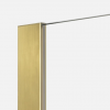 NEW TRENDY Kabina ścianka prysznicowa Nesta Gold Brushed 140x200, walk in K-1745