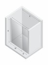 NEW TRENDY Drzwi wnękowe NEW SOLEO LIGHT GOLD PLUS 1D U 110x195 czyste 6mm Active Shield 2.0  wsp. prostopadły D-0941A-WP