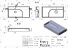 MIRAGGIO Umywalka 100x48 FLY 0000733 