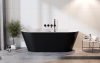 BESCO Wanna wolnostojąca Deeva B&W 180x80 + syfon chrom #WWA-180-DBC