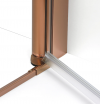 NEW TRENDY DRZWI WNĘKOWE NEW SOLEO 70x195 COPPER BRUSHED, wahadłowe, podwójne D-0493A