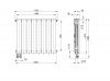 ARMATURA KRAKÓW KFA Grzejnik aluminiowy ADR500/D/8 z dolnym lewym zasilaniem prostym 763-084-44