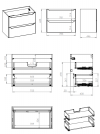 ELITA SZAFKA 78.5 x 63.5 x 44.2  HELO 80 2S WHITE MATT PDW RE010800205290