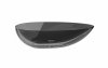 BESCO Umywalka nablatowa Neya Carbon Grey + maskownica czarny matt #UMN-60-CGB