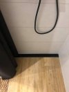 OKEDA Przyścienny odpływ liniowy OKEDA® PRIME LINE™ - BLACK GLASS - CZARNE SZKŁO 80cm 21800.06